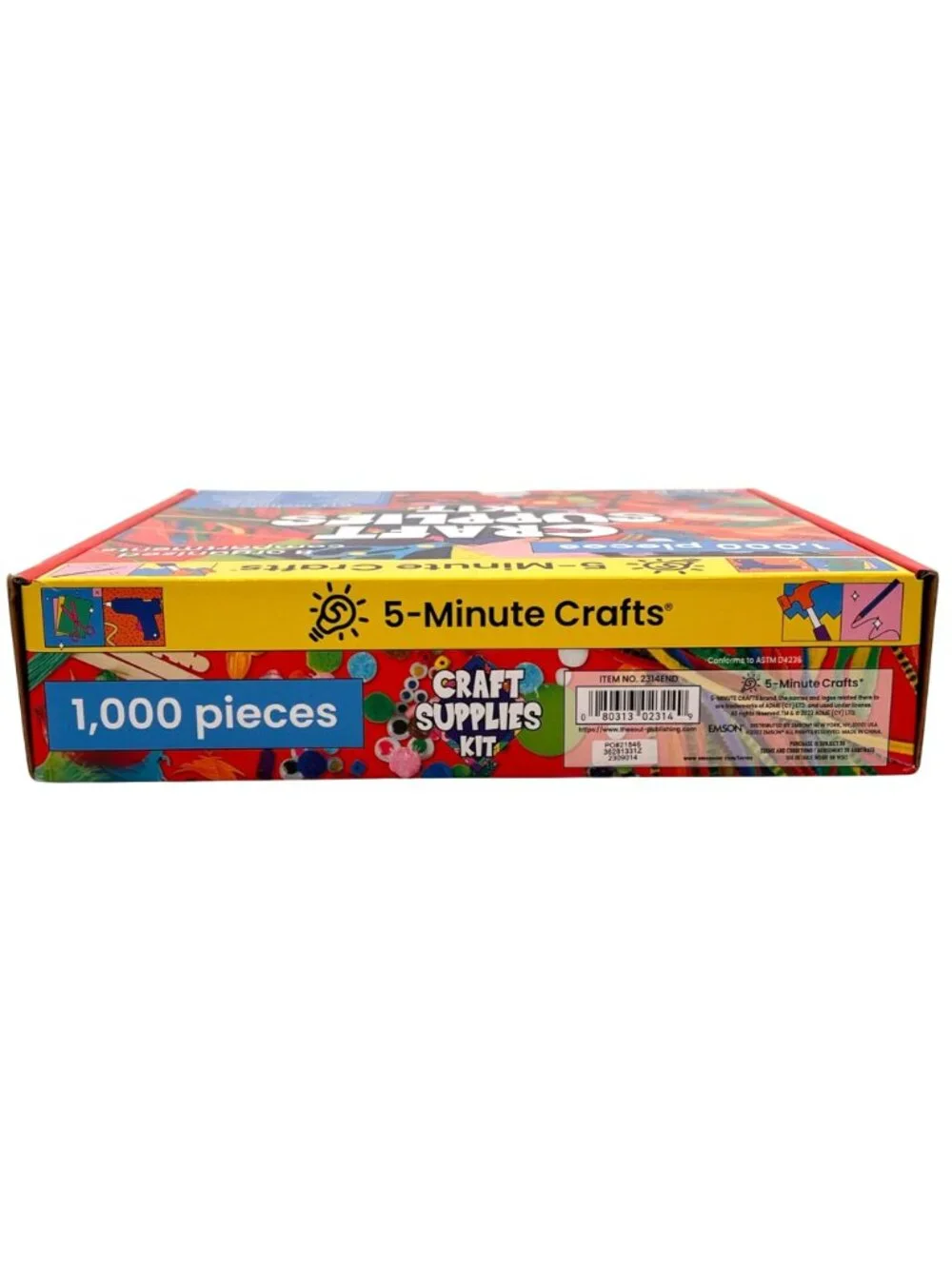 5-Minute Crafts1000-Piece Craft Supplies Kit 8 Organized Compartments Ages 6+ - Picture 12 of 15